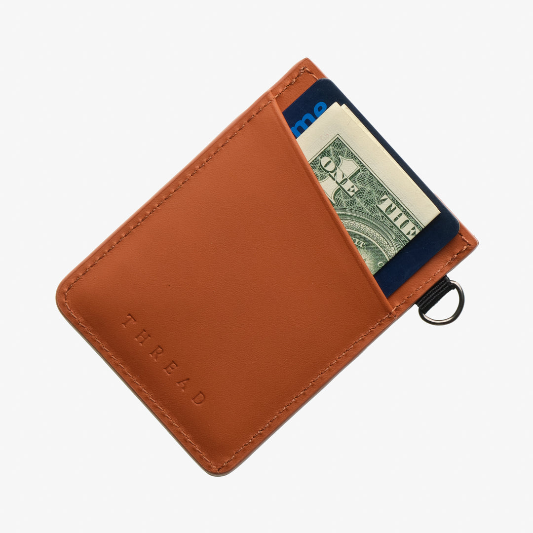 Sand Dollar Black - Vertical Leather Wallet - Image 2