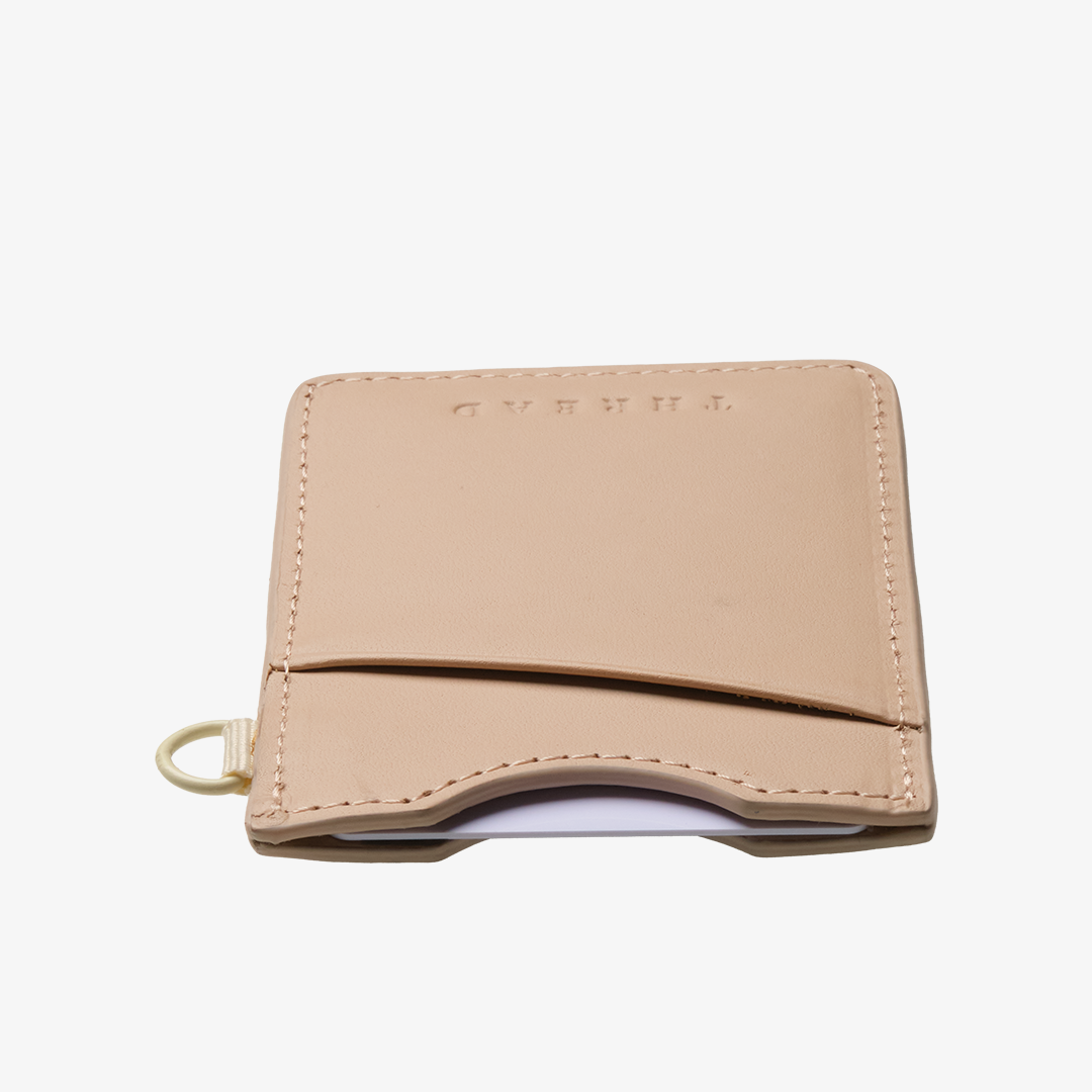 Green Gingham - Vertical Leather Wallet - Image 4