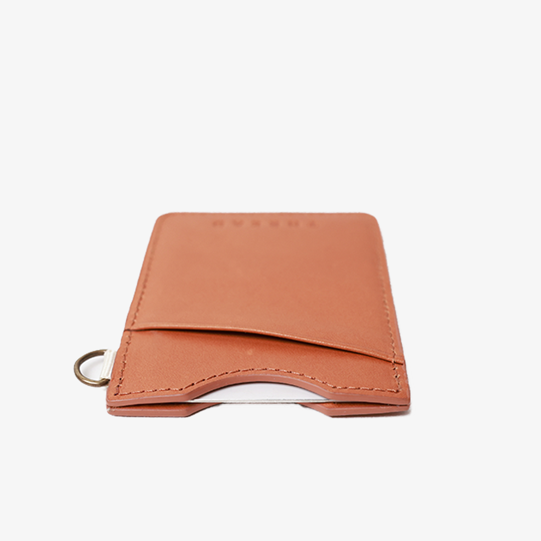 Coral Crush - Vertical Leather Wallet - Image 4