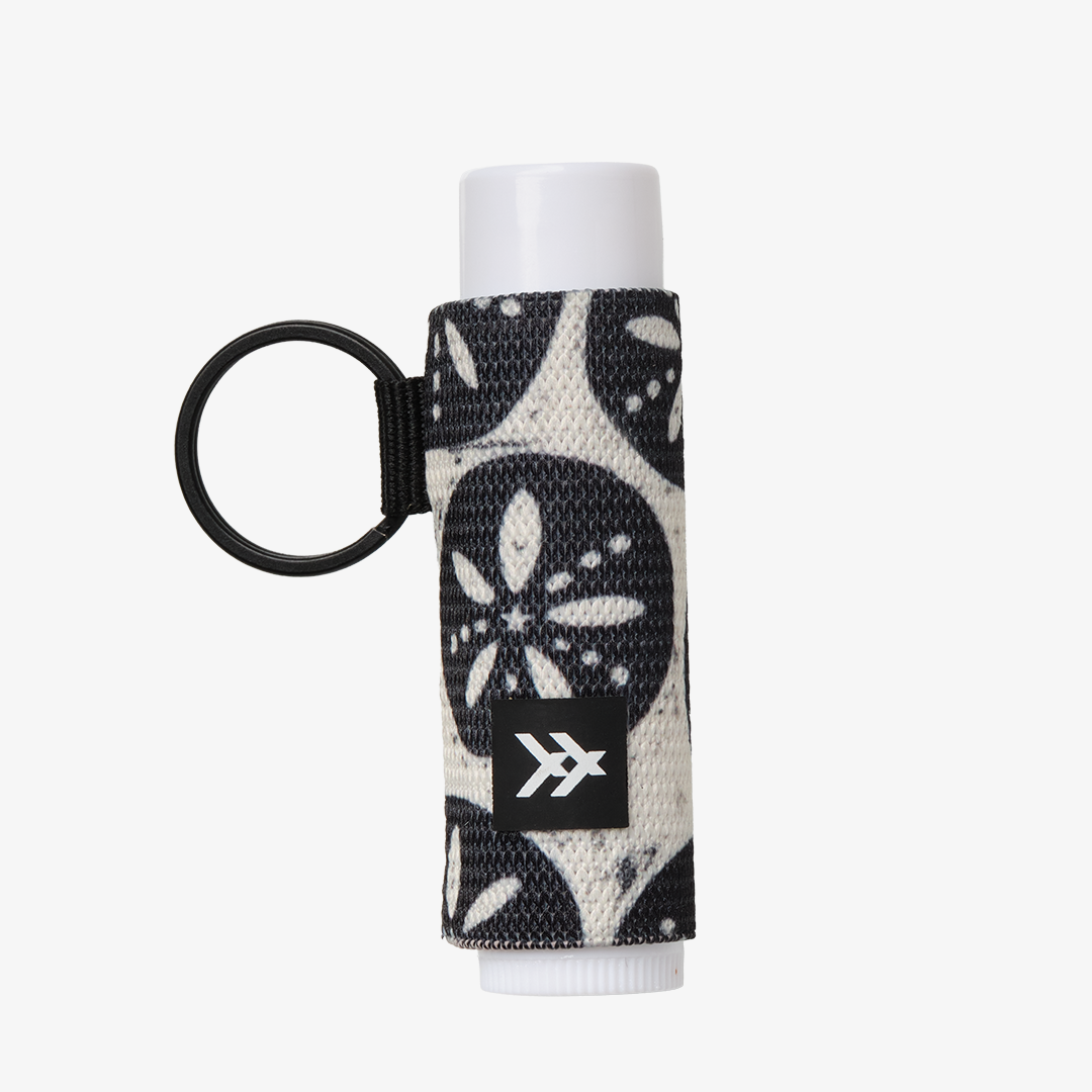 Sand Dollar Black - Chapstick Holder Keychain - Image 2