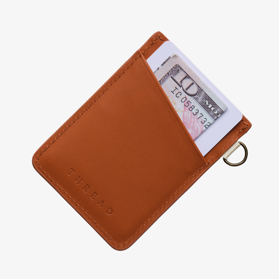 Coral Crush - Vertical Leather Wallet - Image 2