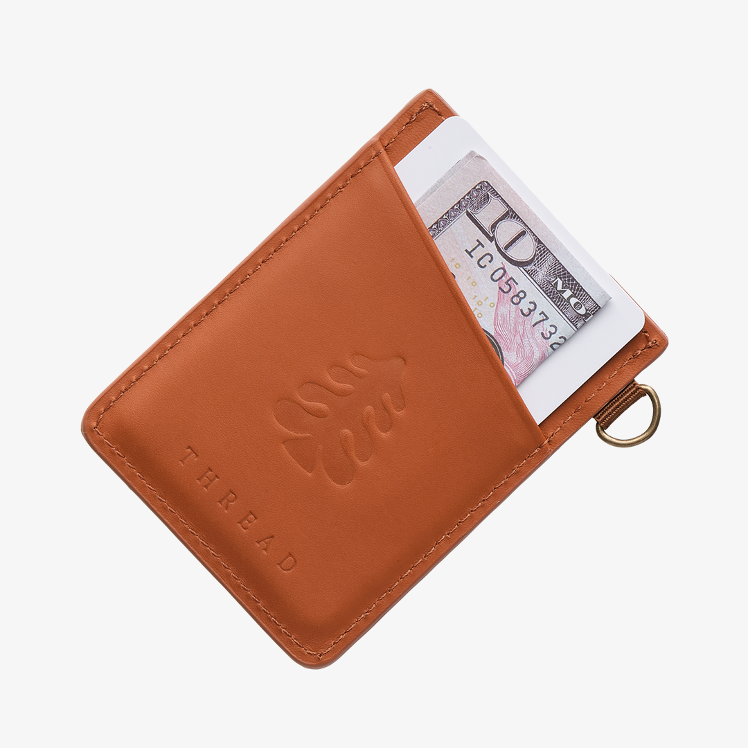 Mountain Flowers - Vertical Leather Wallet - Image 3