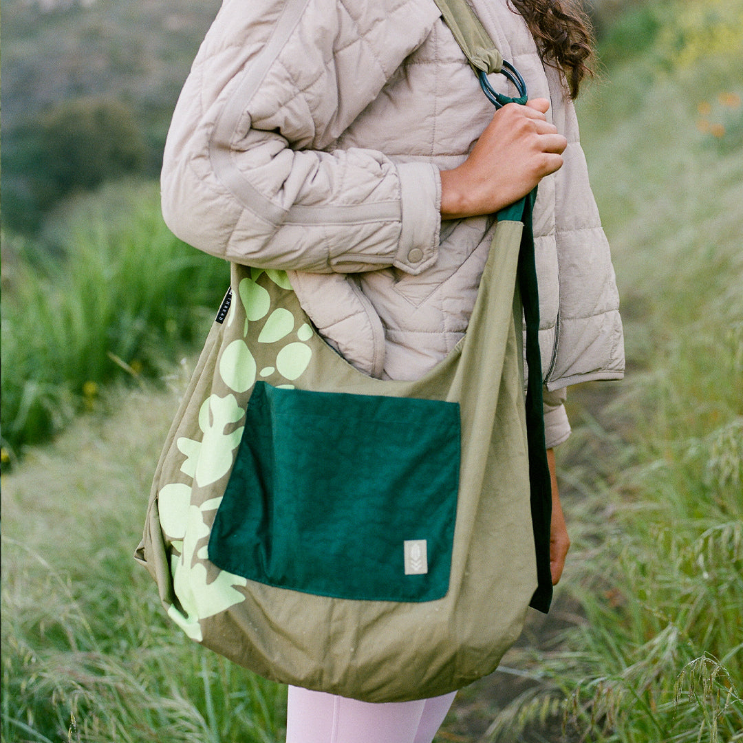 Smoked Sage - Large Slouchy Shoulder Bag - Image 6