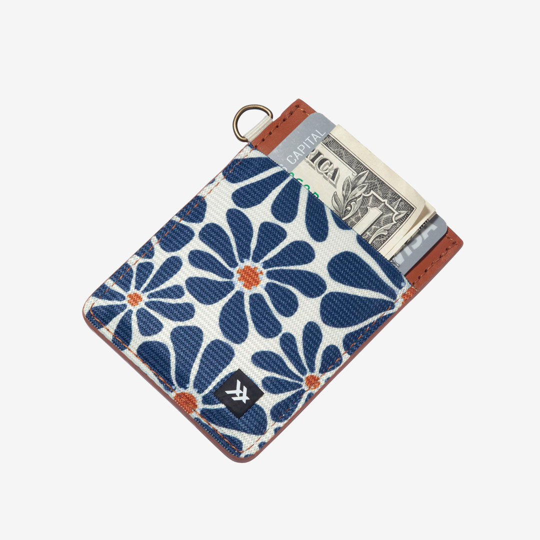Emmeline Navy - Vertical Leather Wallet - Image 2