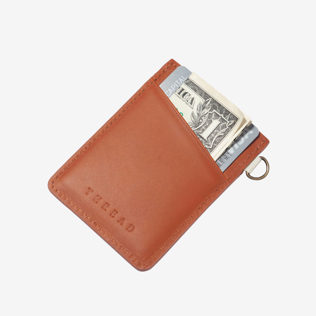 Emmeline Navy - Vertical Leather Wallet - Image 3