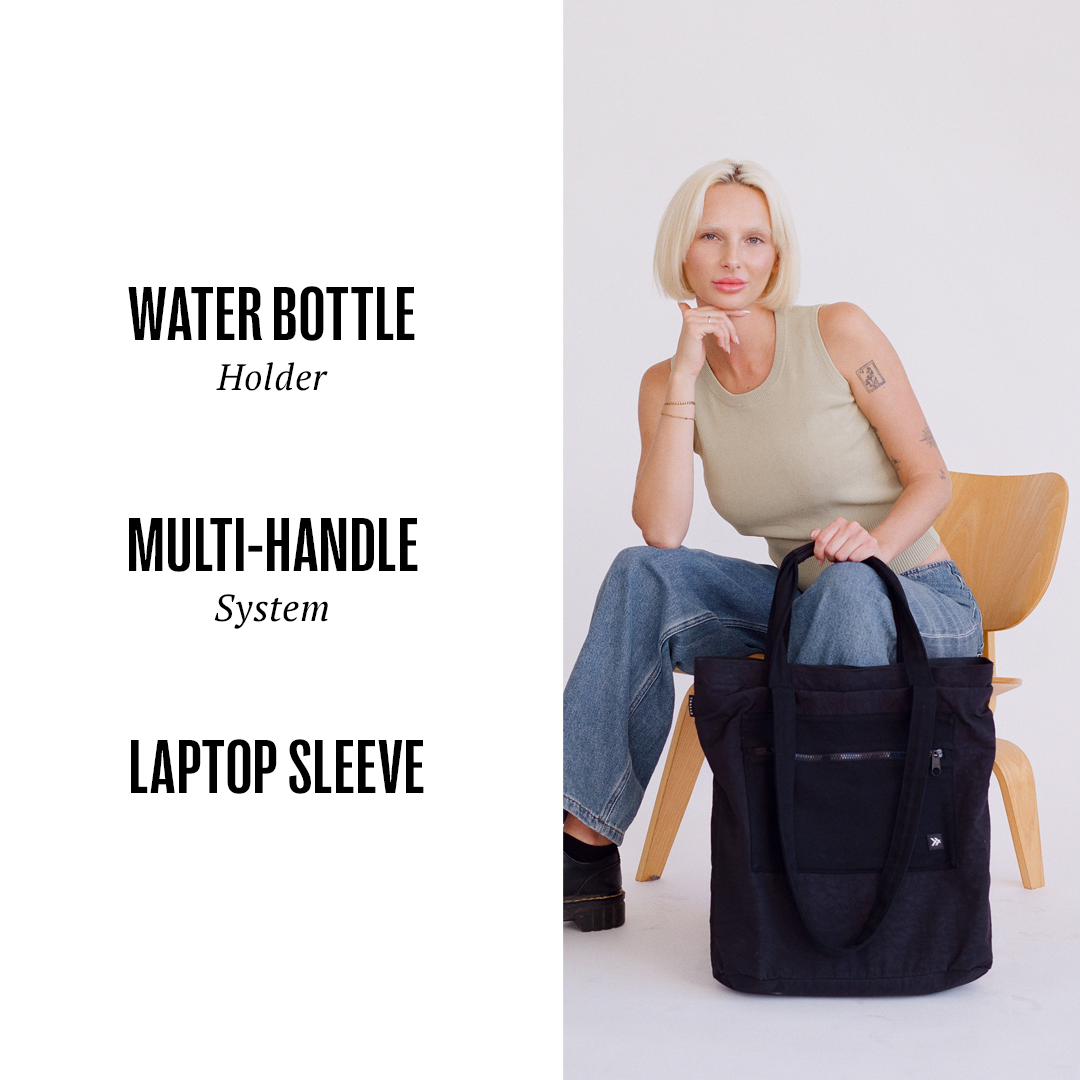 Black - Utility Tote Bag - Image 5