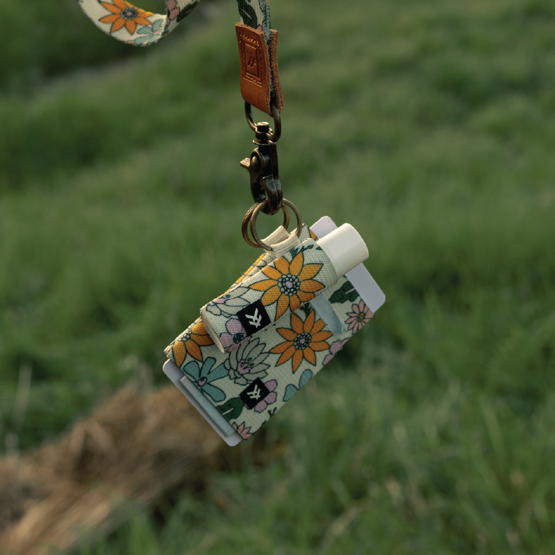 Mountain Flowers - Chapstick Holder Keychain - Image 3