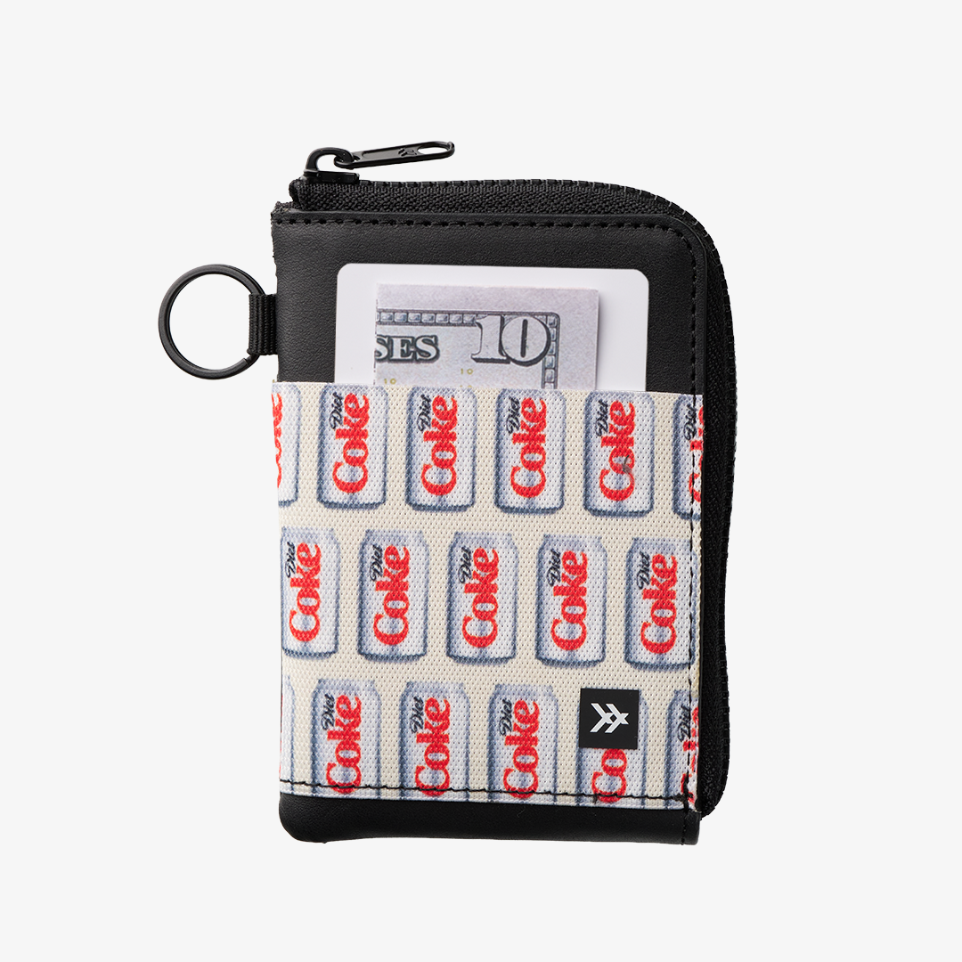 Diet Coke Cans - Leather Zip Wallet