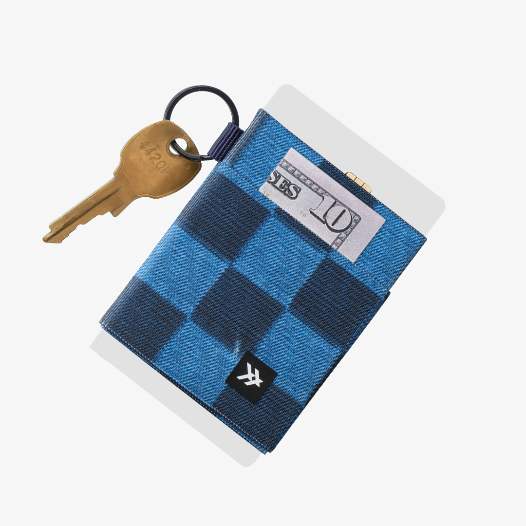 Denim Check - Elastic Wallet - Image 2