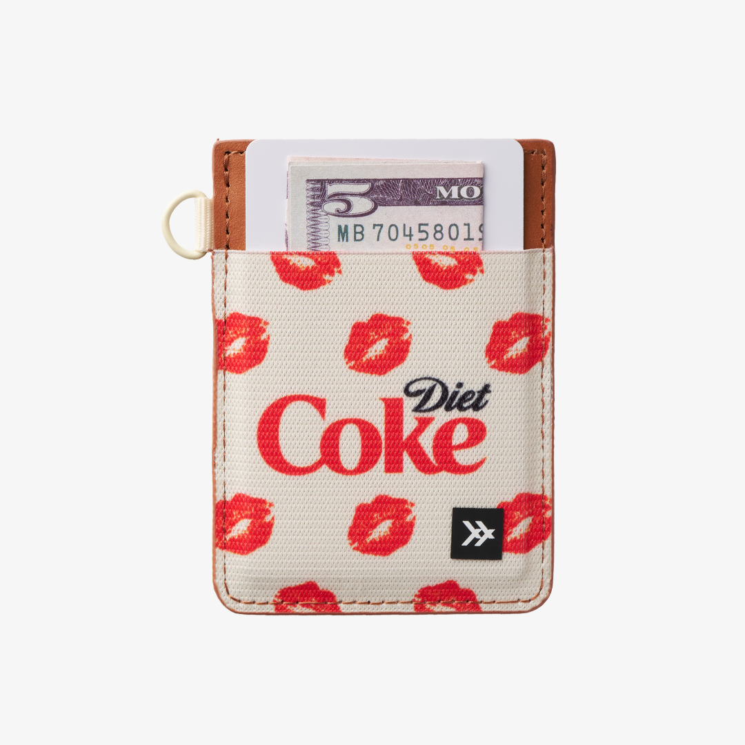 Diet Coke Kiss - Vertical Leather Wallet