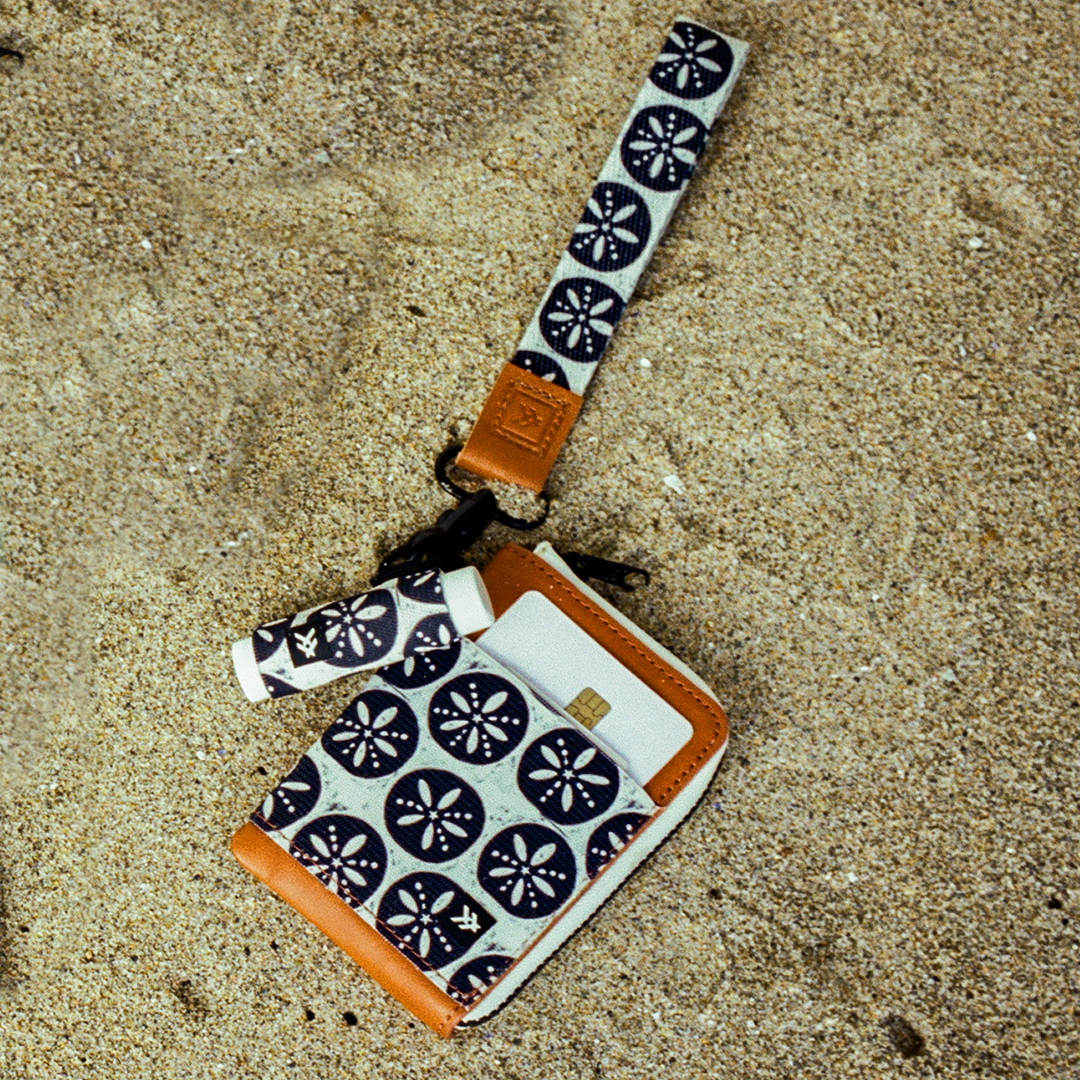 Sand Dollar Black - Chapstick Holder Keychain - Image 3