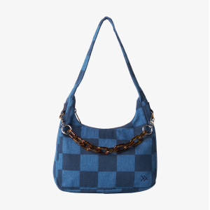Denim Check - Penny Shoulder Bag