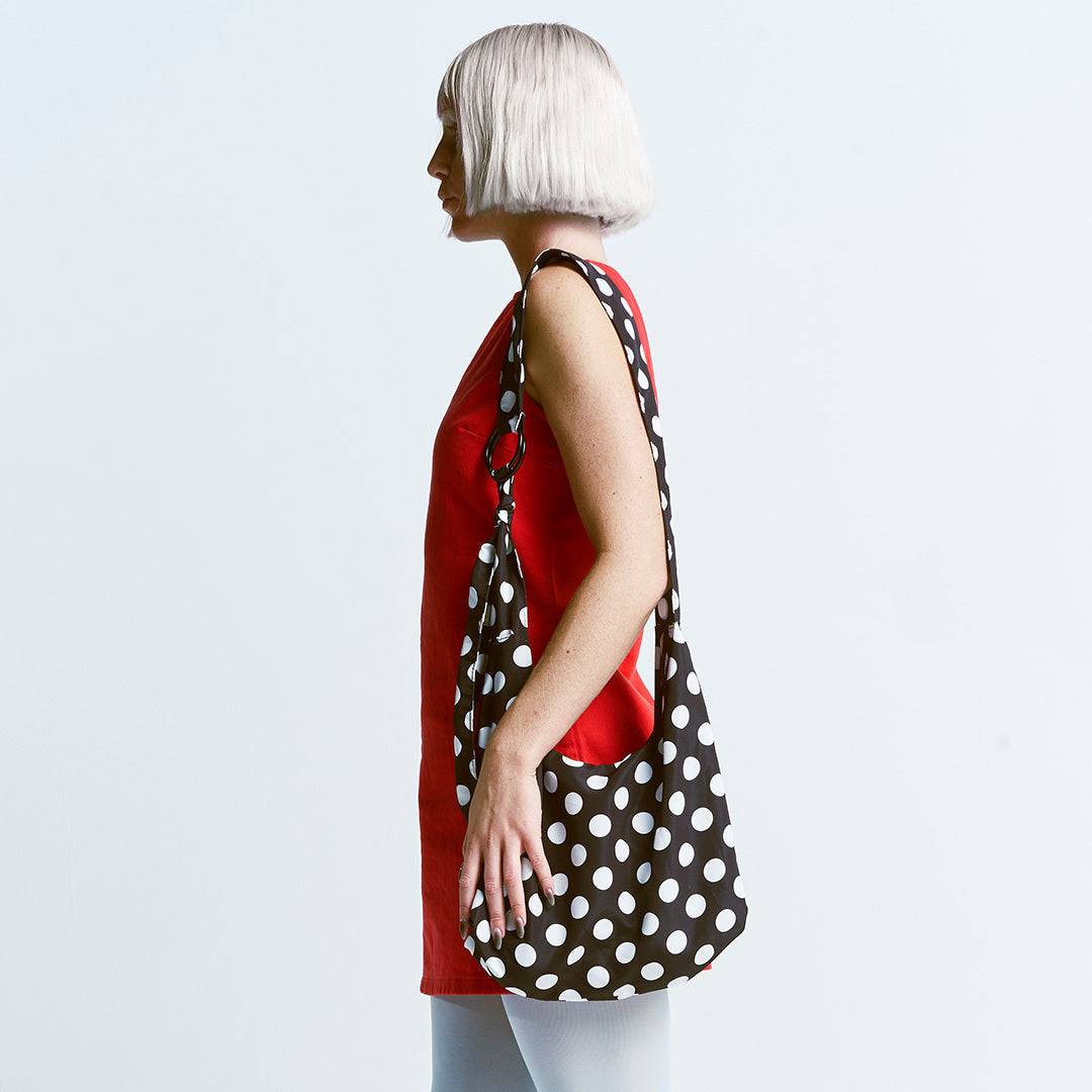 Polka Dot - Small Slouchy Shoulder Bag - Image 7