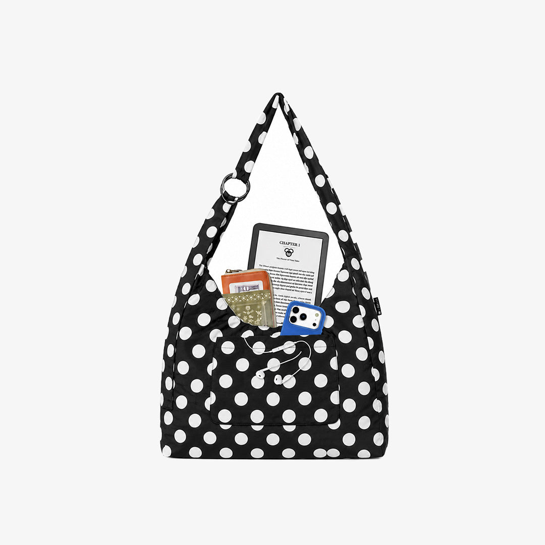 Polka Dot - Small Slouchy Shoulder Bag - Image 2
