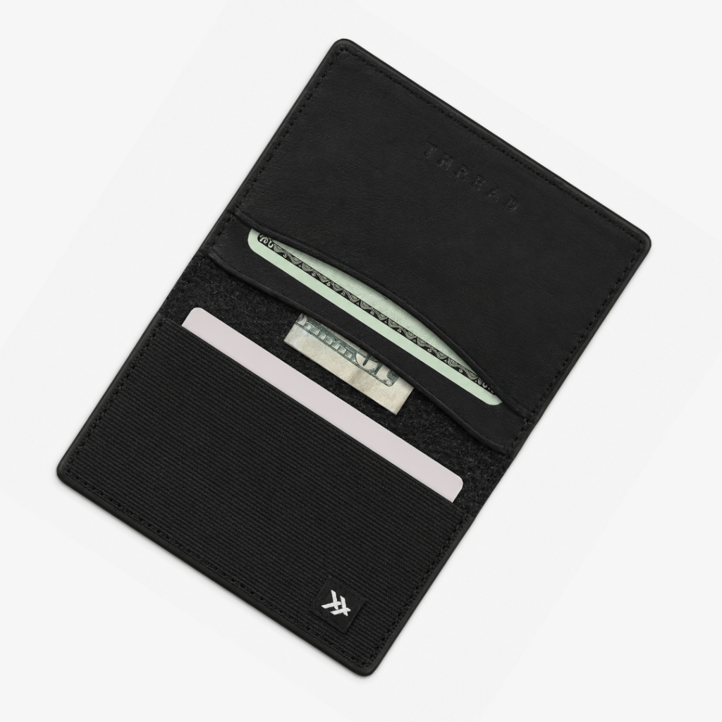 Black - Leather Bifold Wallet