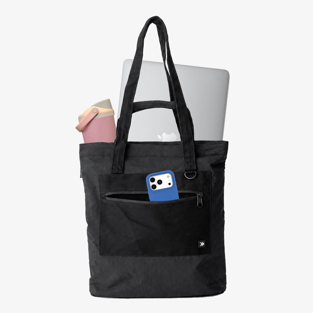 Black - Utility Tote Bag - Image 2