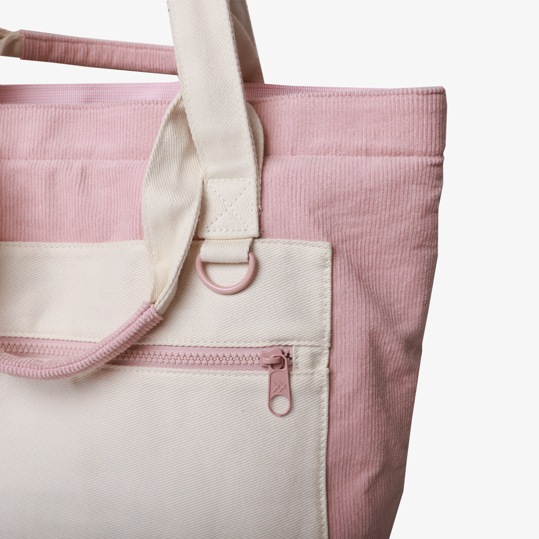Rose Dust Corduroy - Utility Tote Bag - Image 4