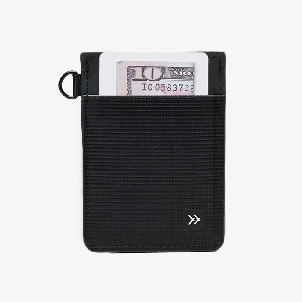 Black - Vertical Leather Wallet