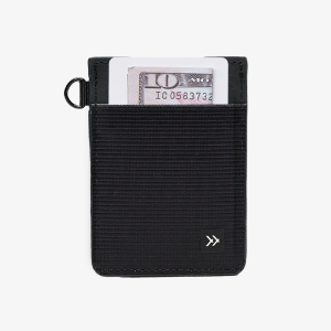 Black - Vertical Leather Wallet