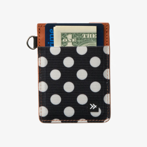 Polka Dot - Vertical Leather Wallet